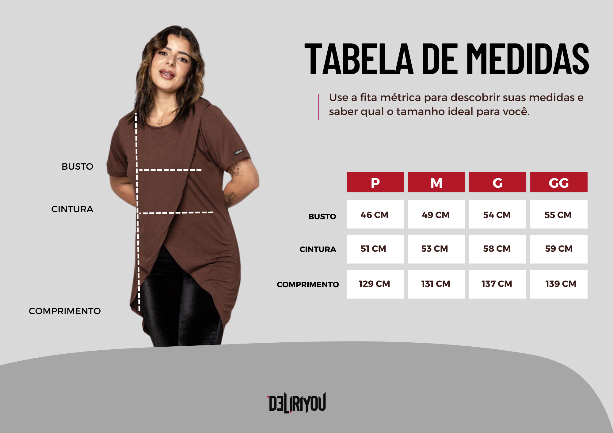 Tabela de medidas
