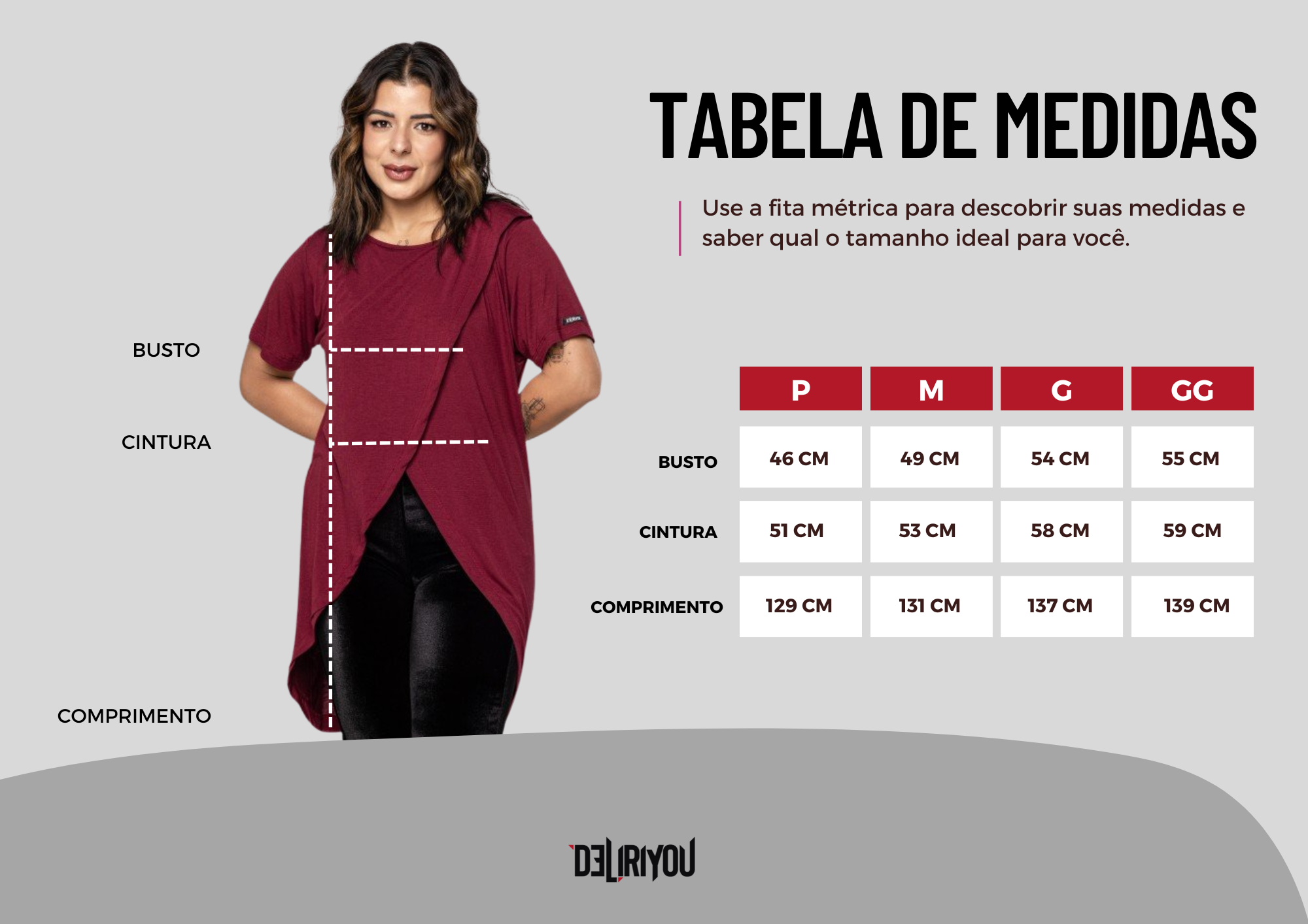 Tabela de medidas
