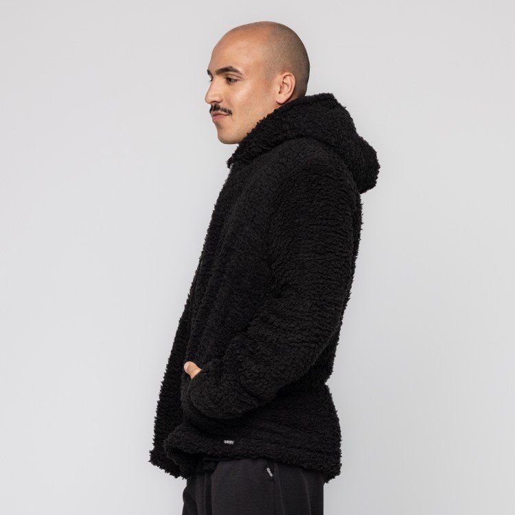 Casaco Black Teddy Com Capuz