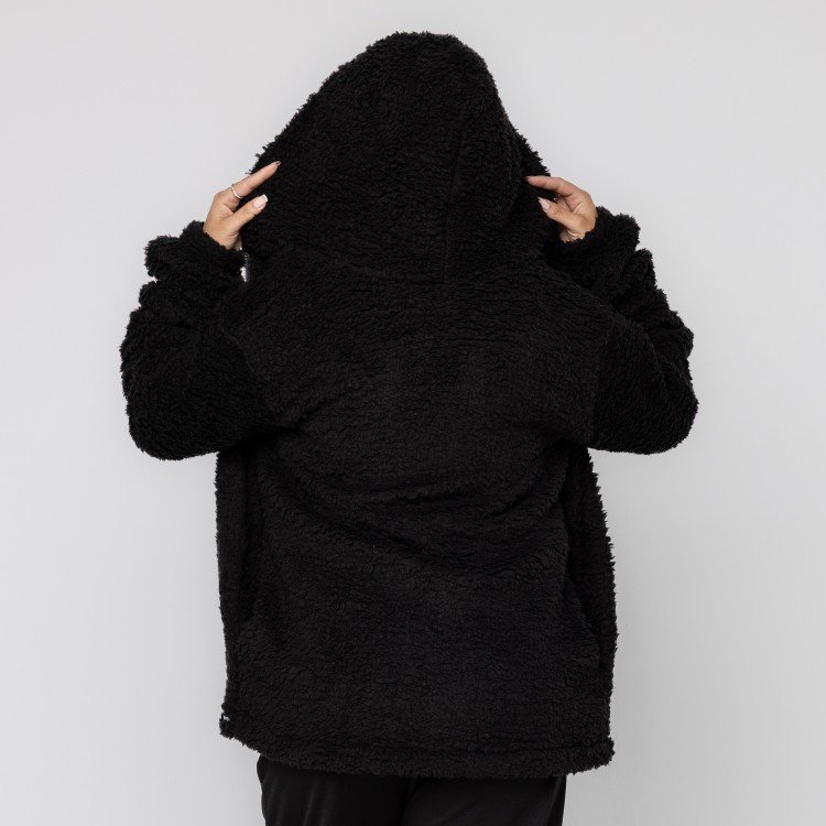 Casaco Black Teddy Com Capuz