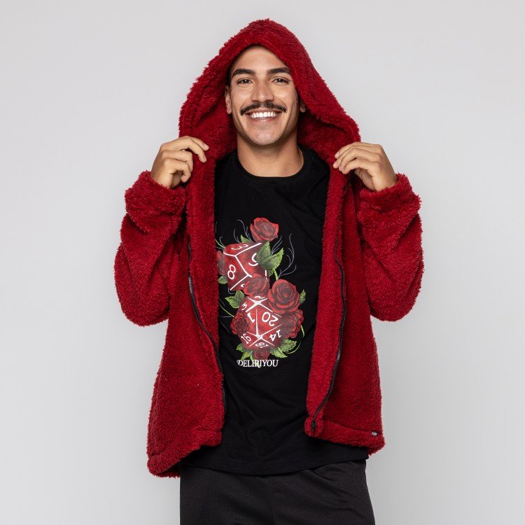 Casaco Red Teddy Com Capuz