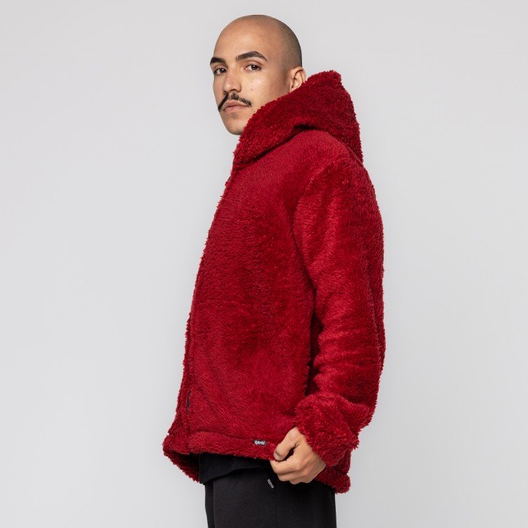 Casaco Red Teddy Com Capuz