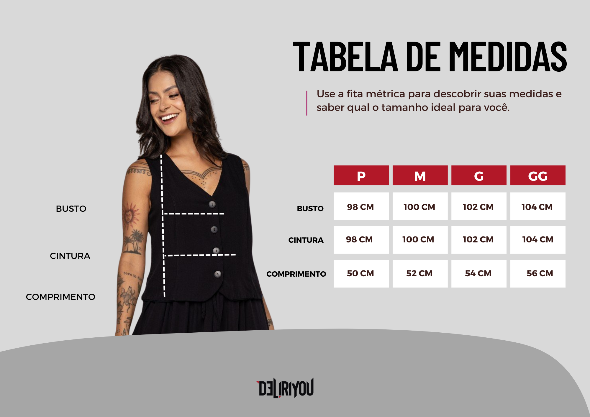 Tabela de medidas