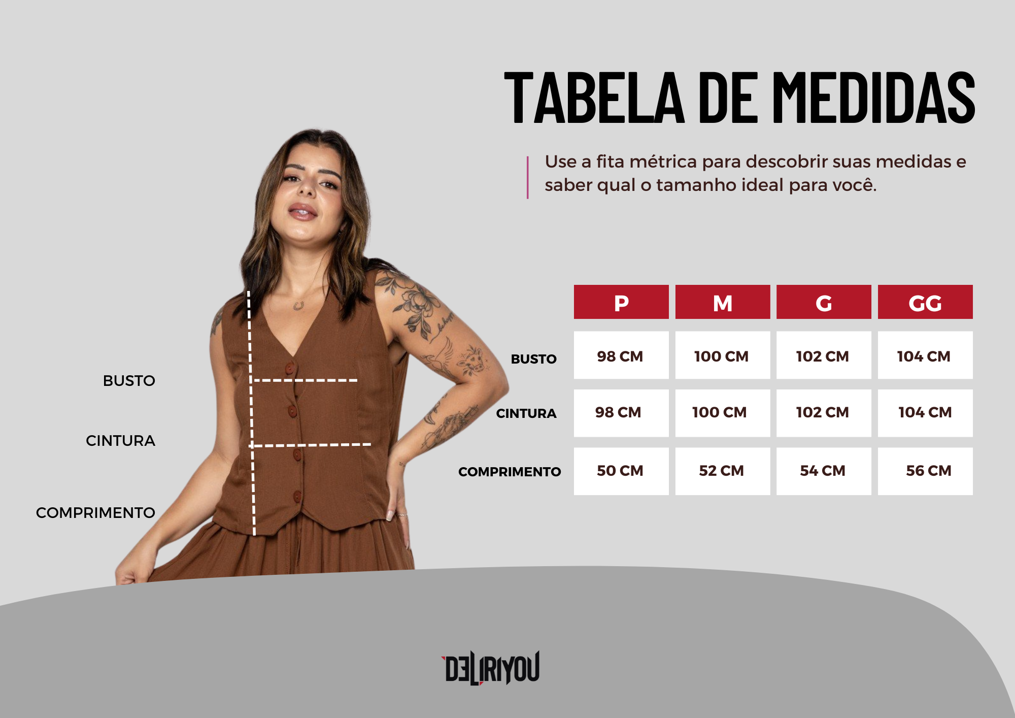 Tabela de medidas