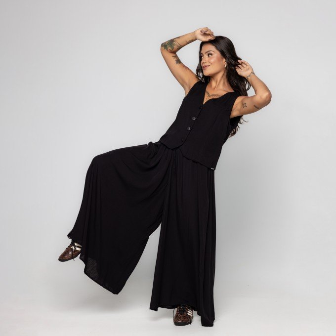 Calça Black Ribbon Pantalona