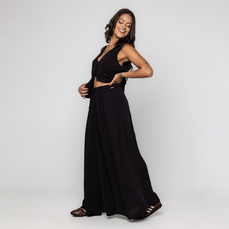 Calça Black Ribbon Pantalona