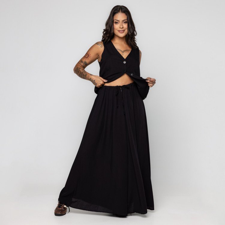 Calça Black Ribbon Pantalona
