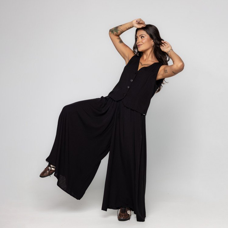 Calça Black Ribbon Pantalona