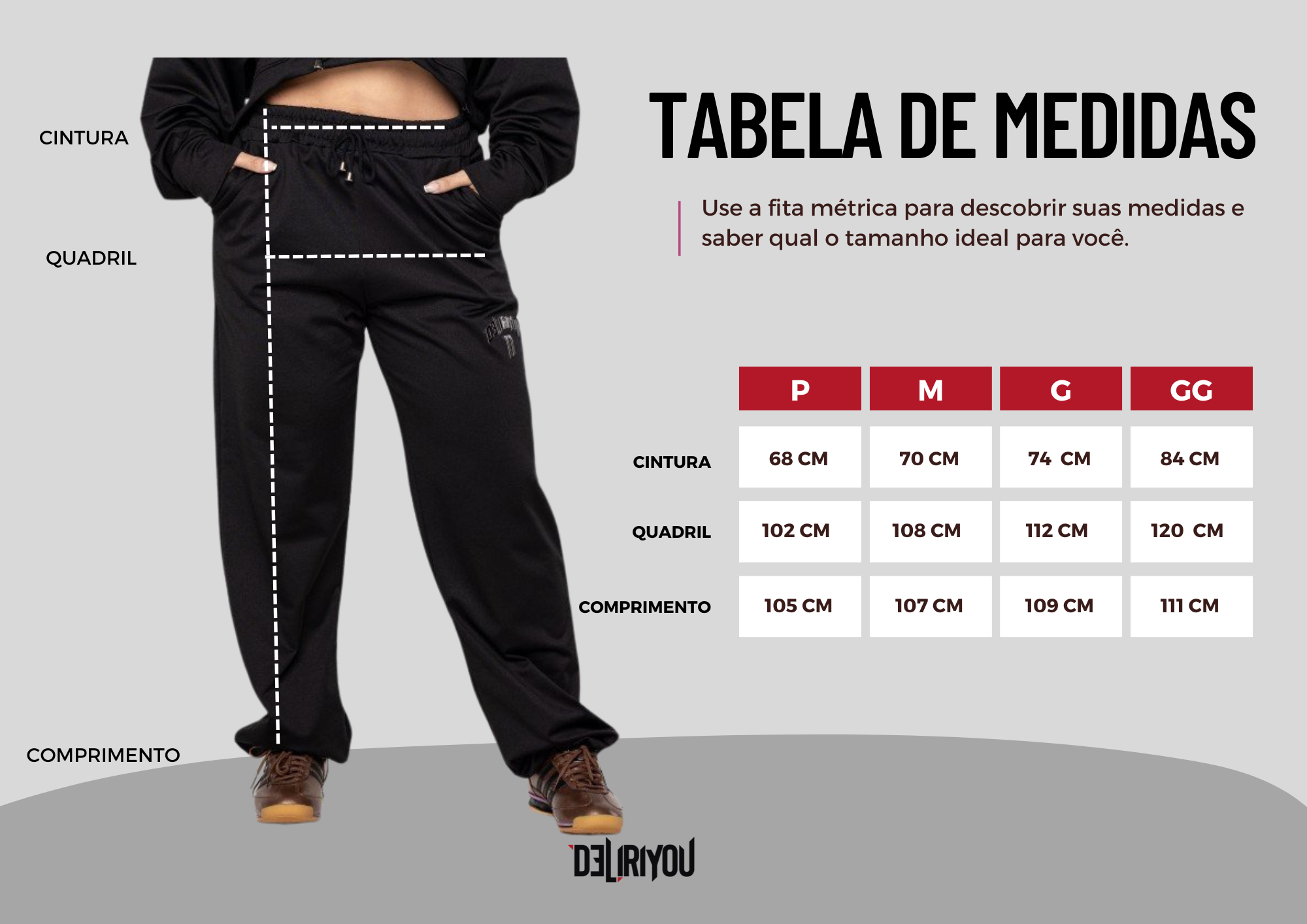 Tabela de medidas