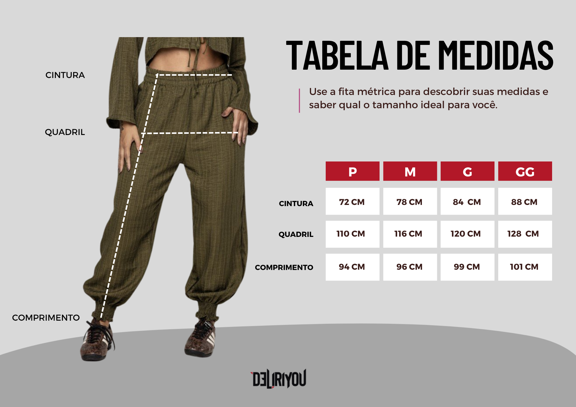 Tabela de medidas