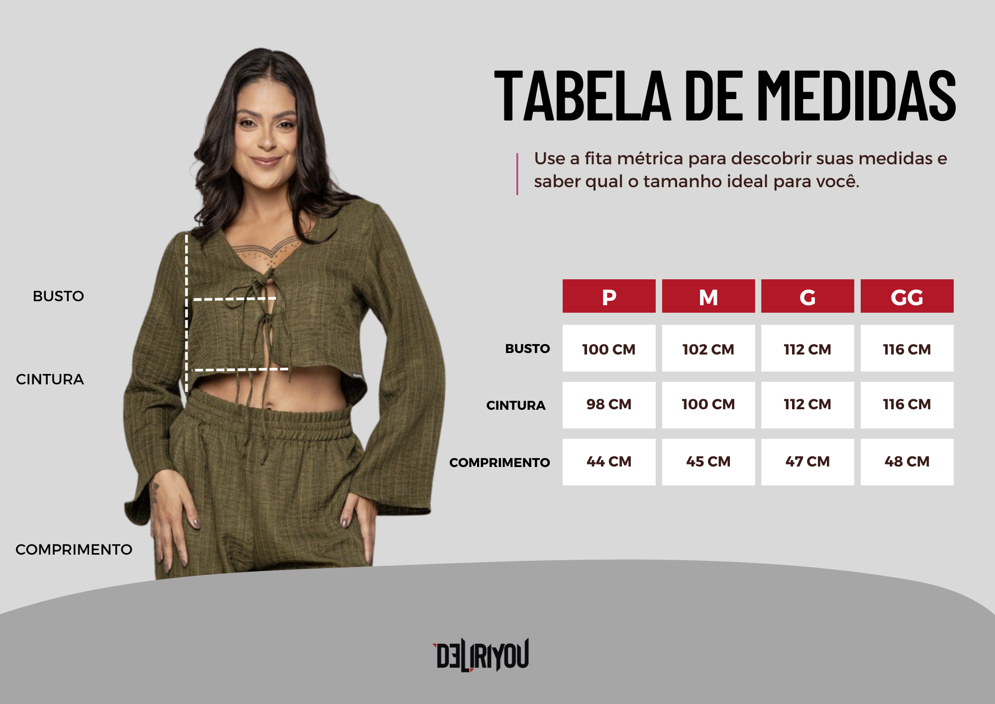 Tabela de medidas