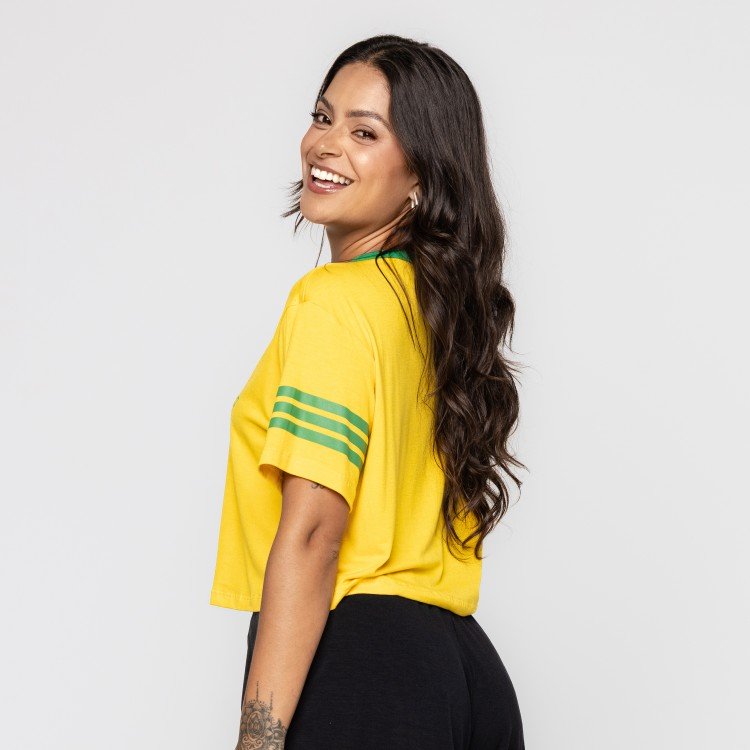 Blusa Amarela Brasil Team Deliriyou