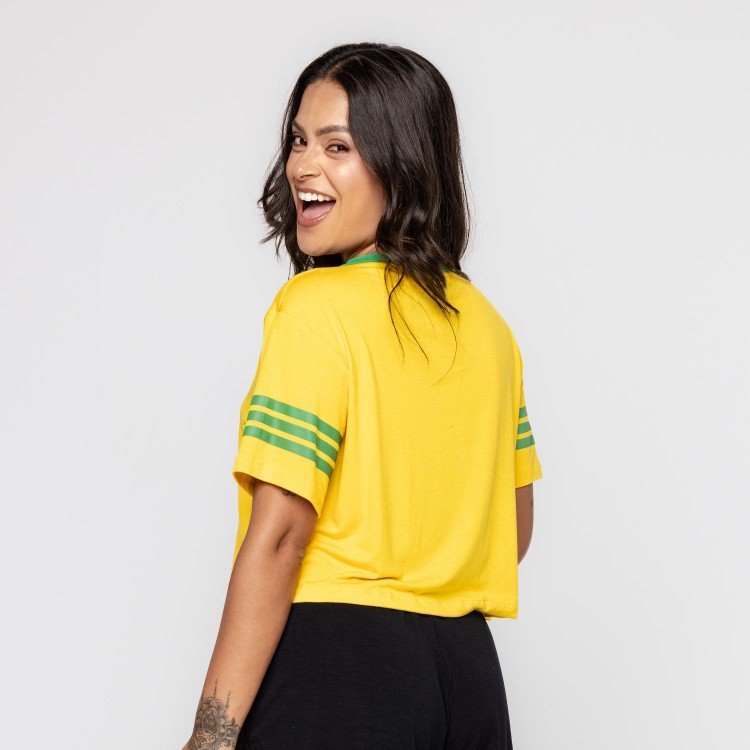 Blusa Amarela Brasil Team Deliriyou