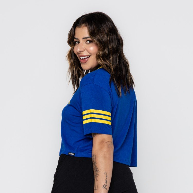 Blusa Azul Brasil Team Deliriyou