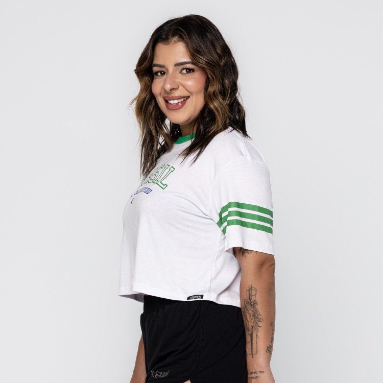 Blusa Branca Brasil Team Deliriyou