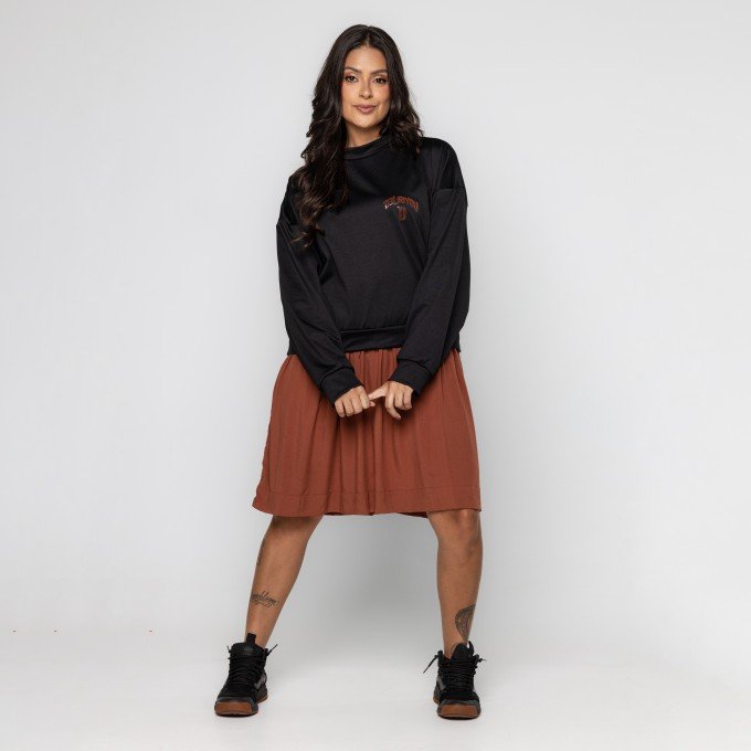 Vestido Illusion Oversized Black