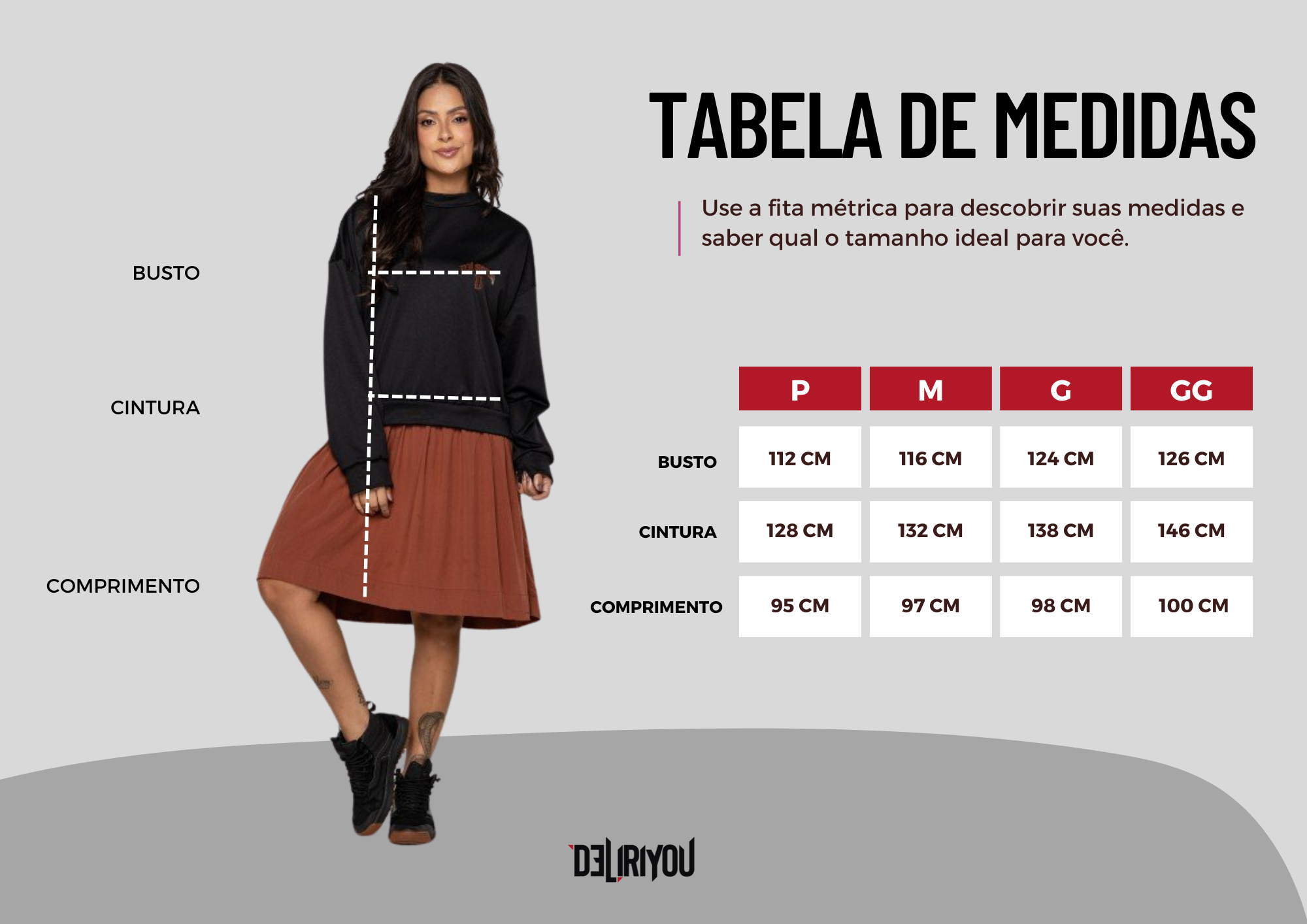 Tabela de medidas