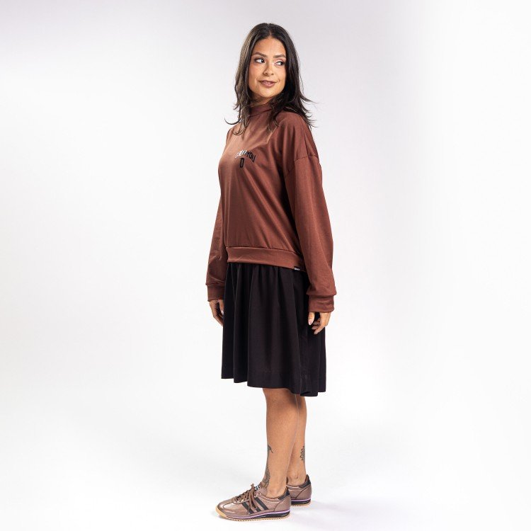 Vestido Illusion Oversized Brown