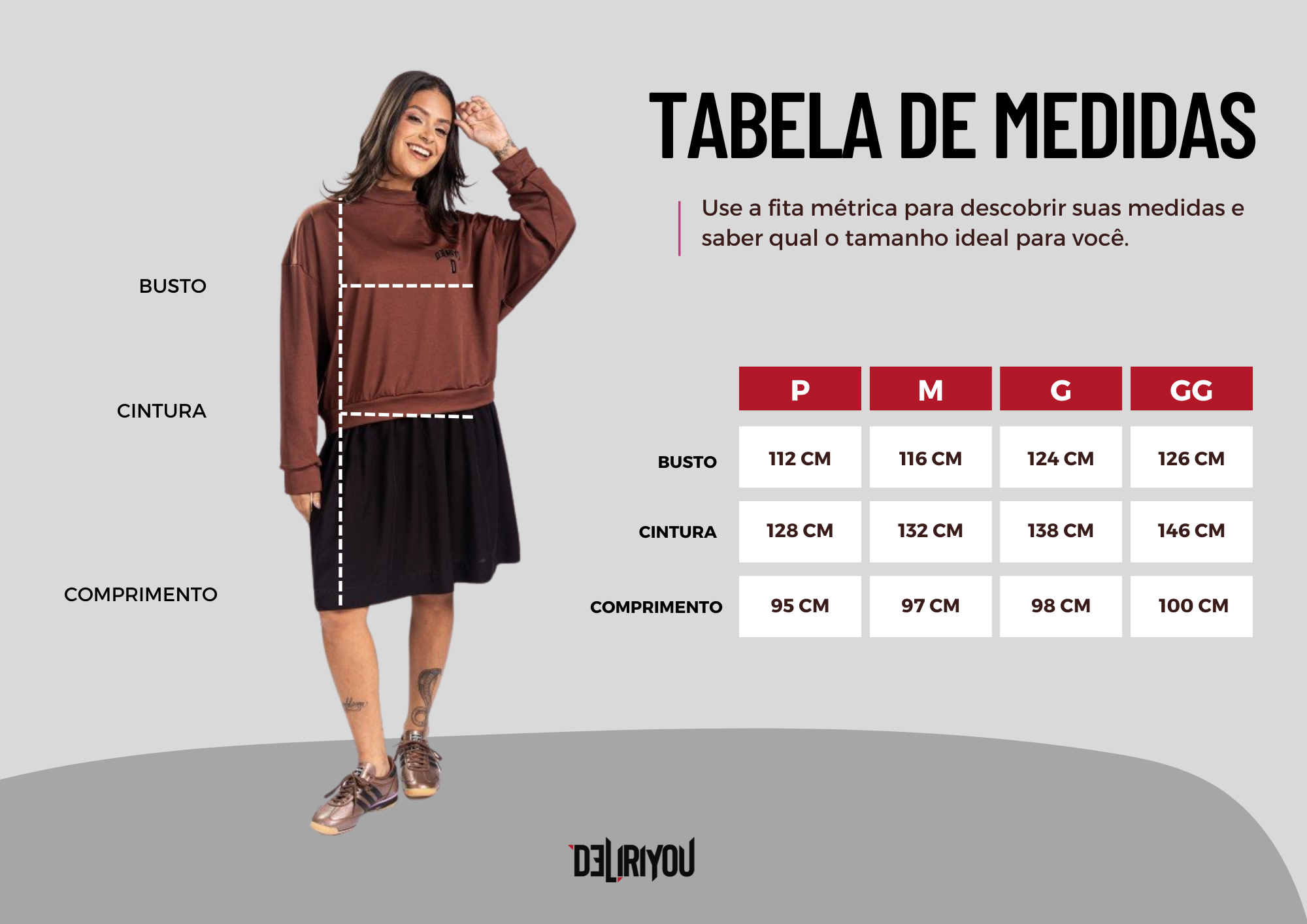 Tabela de medidas