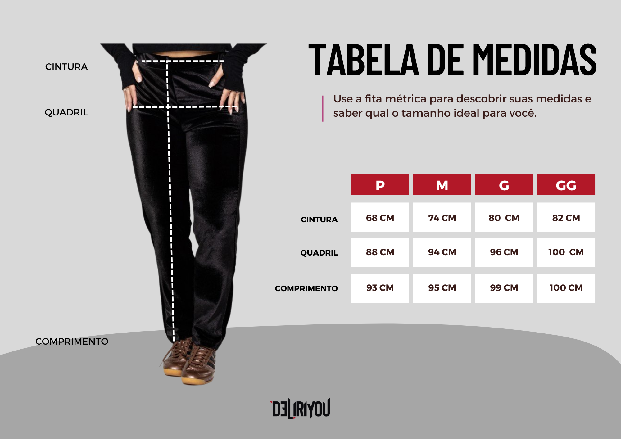 Tabela de medidas