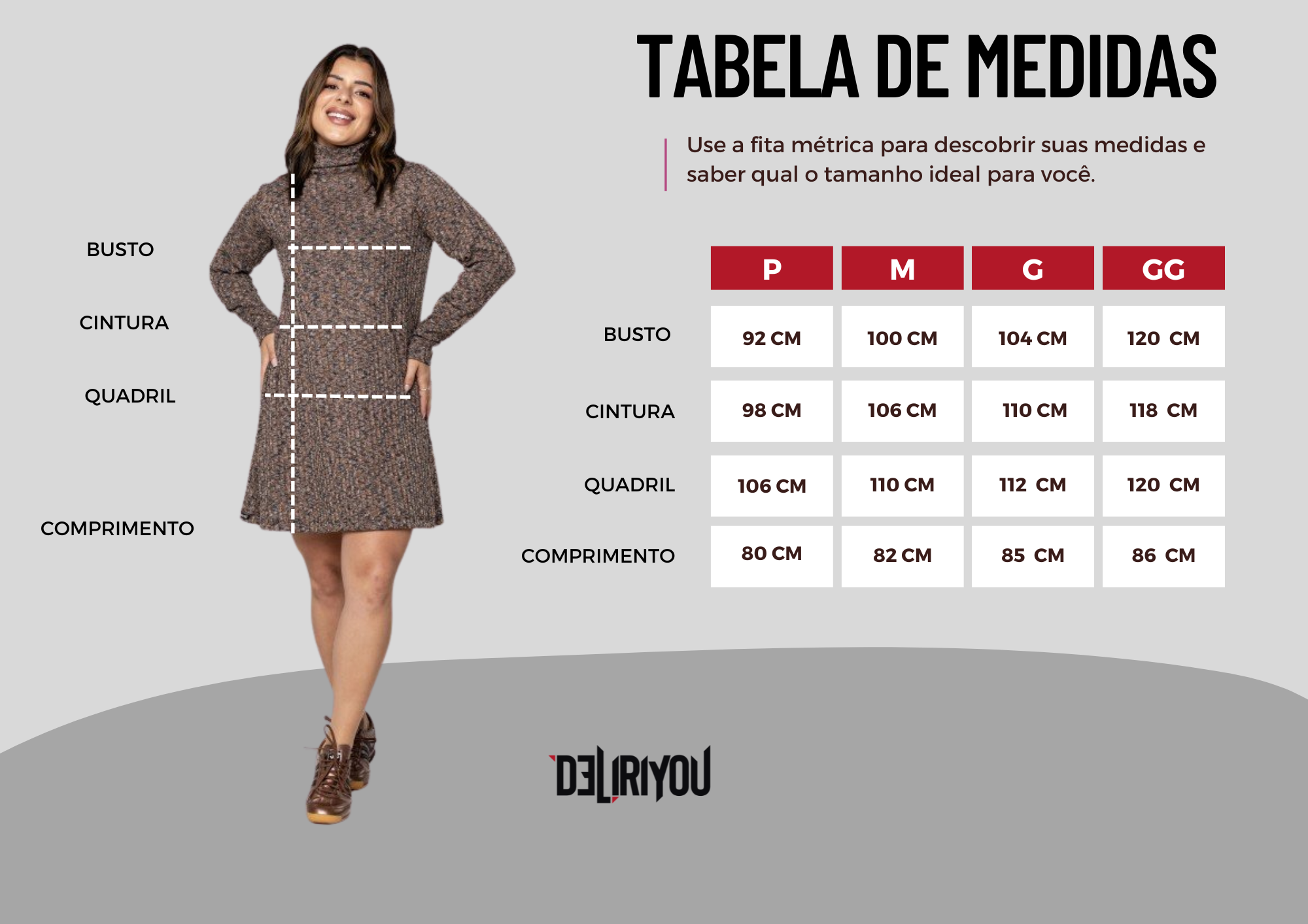 Tabela de medidas