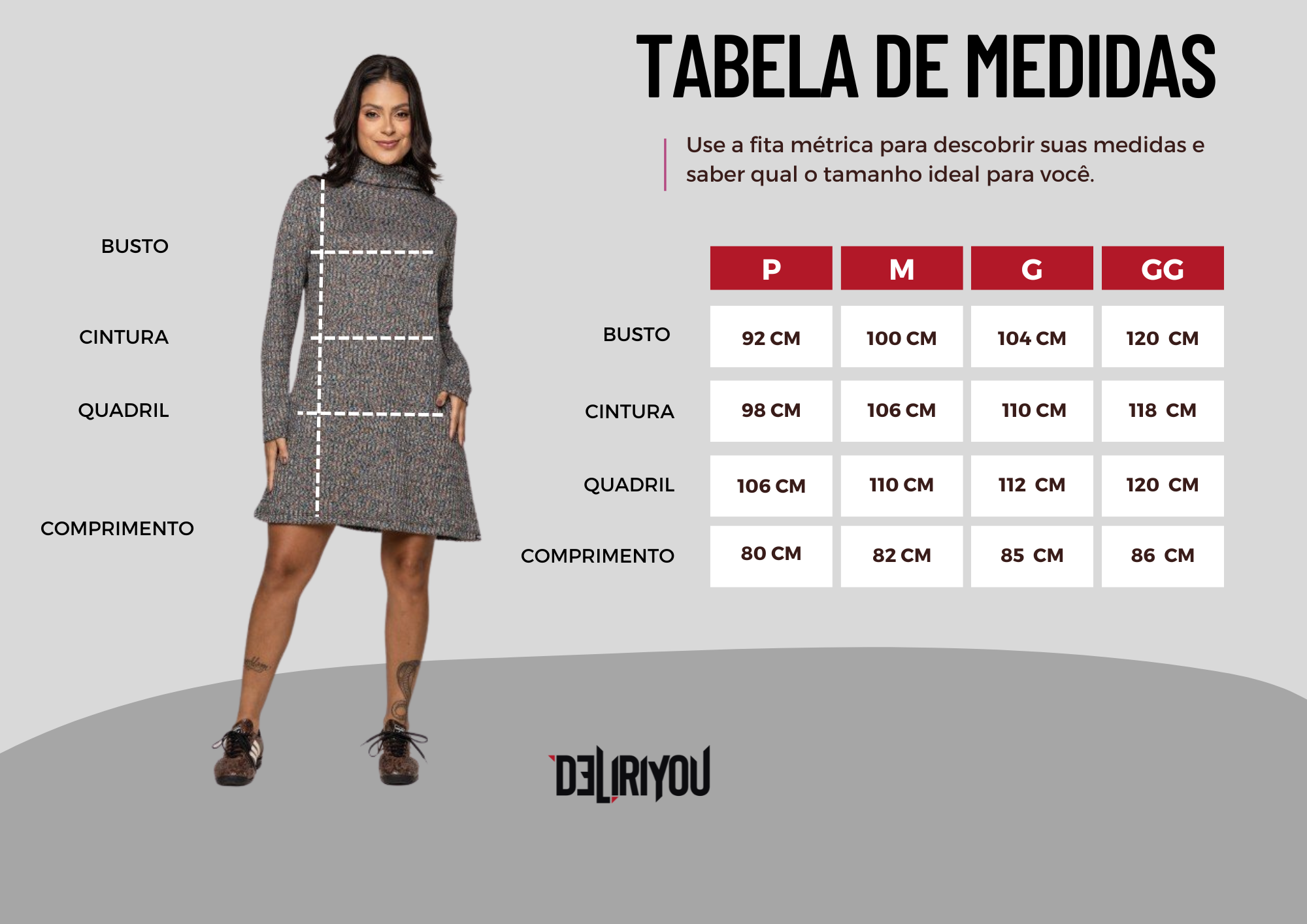 Tabela de medidas