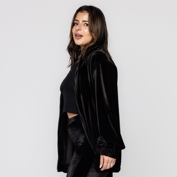 Jaqueta Bomber Veludo