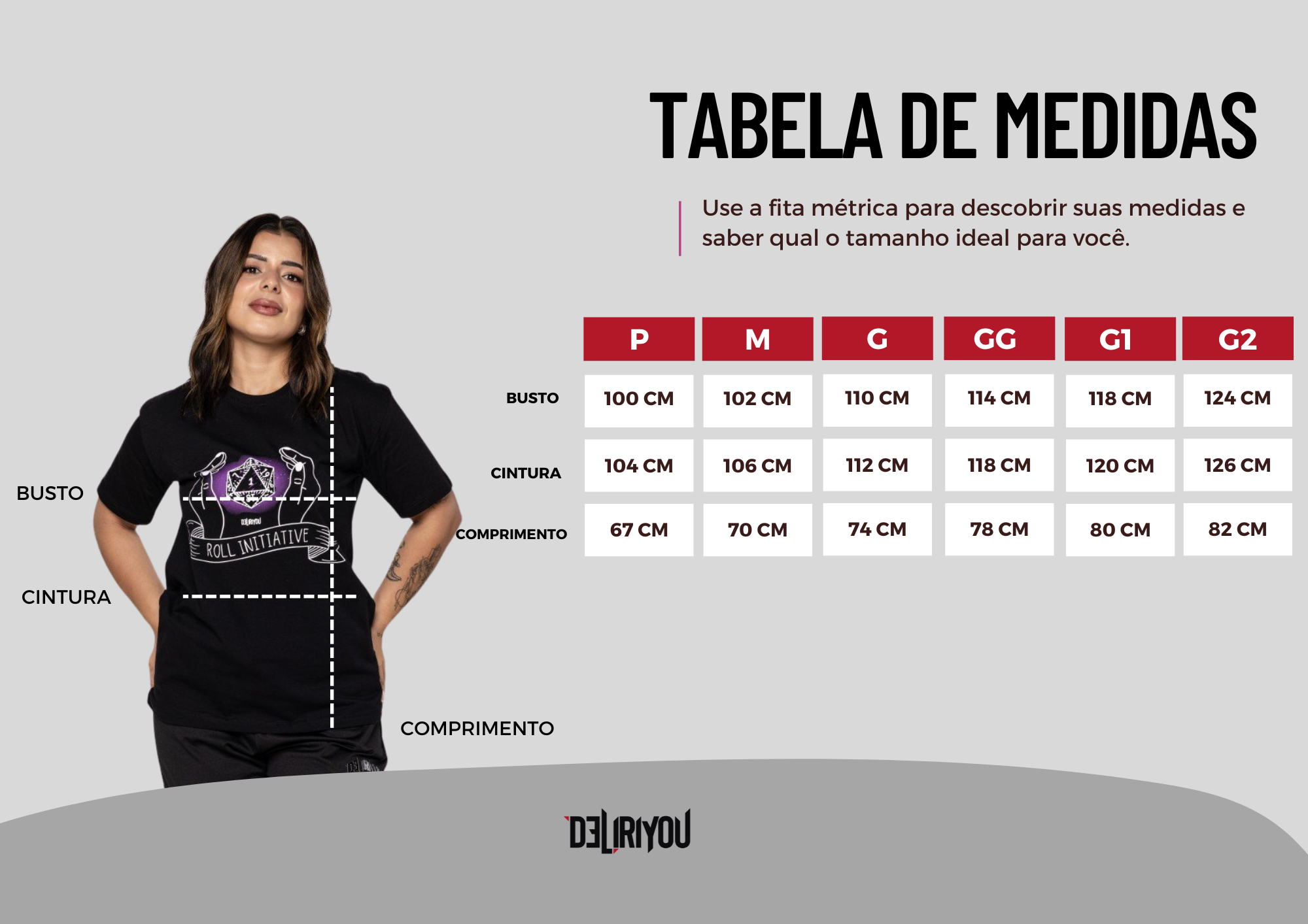 Tabela de medidas