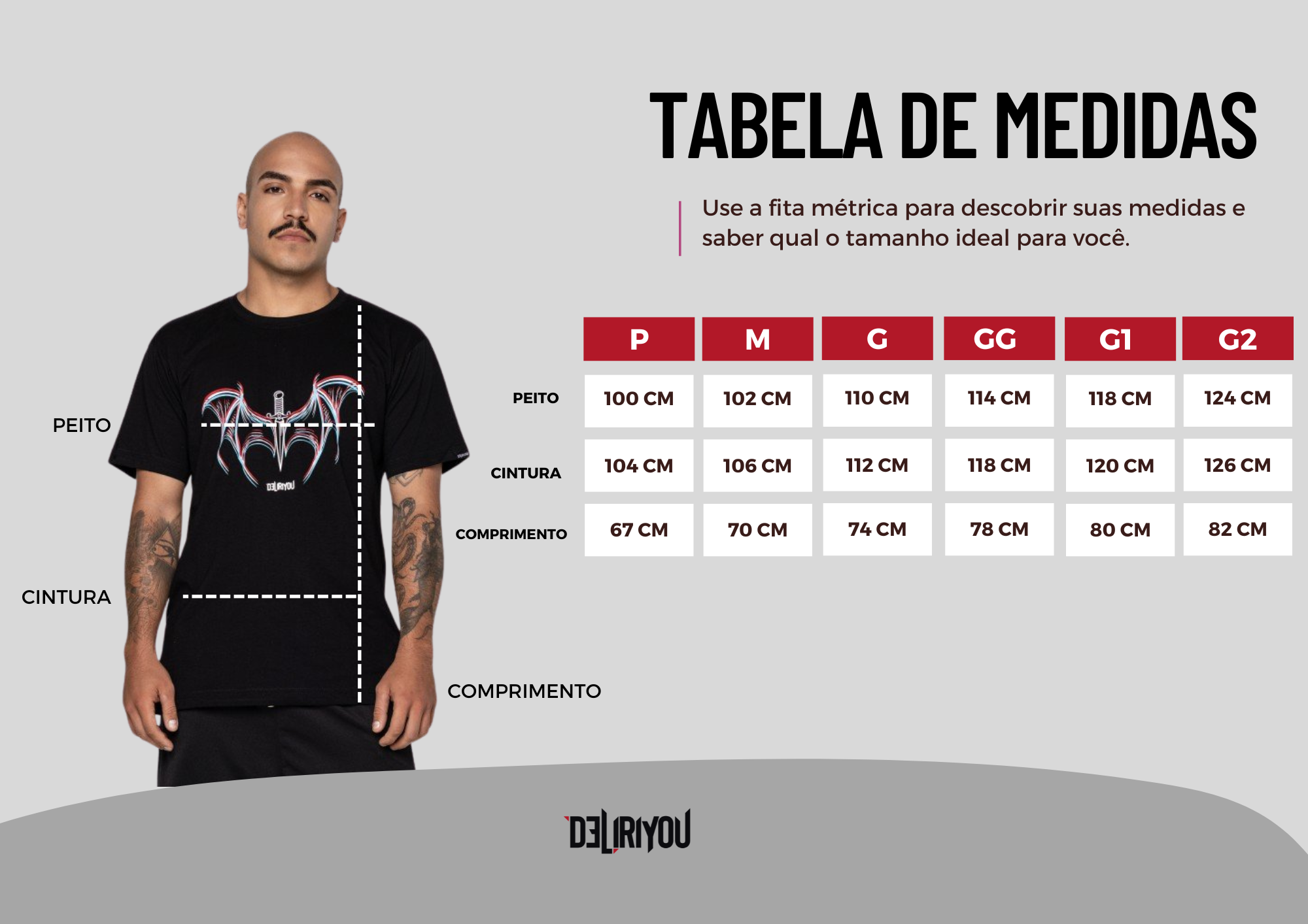 Tabela de medidas