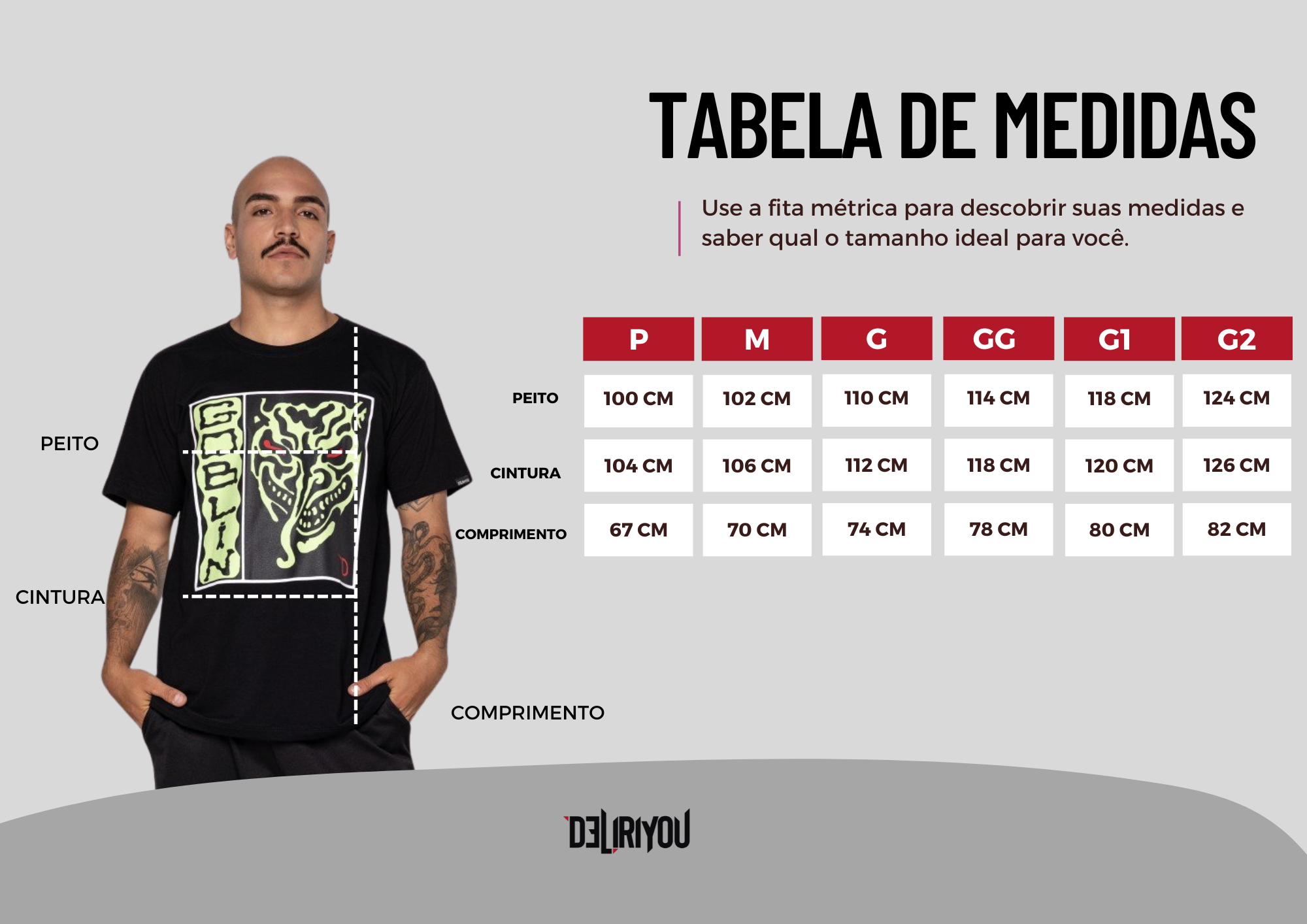 Tabela de medidas