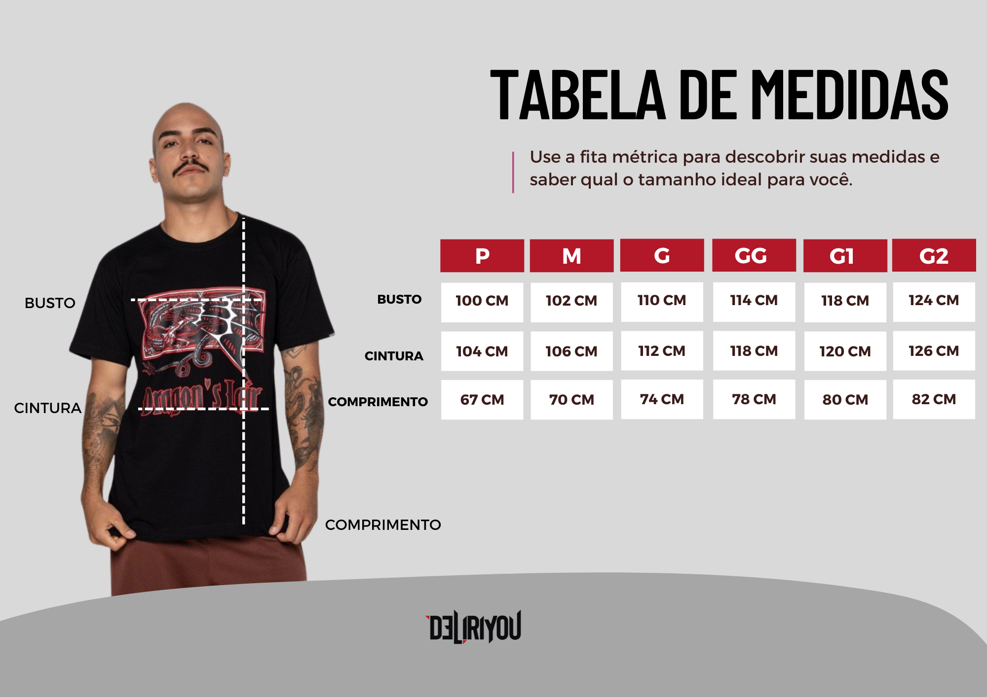 Tabela de medidas