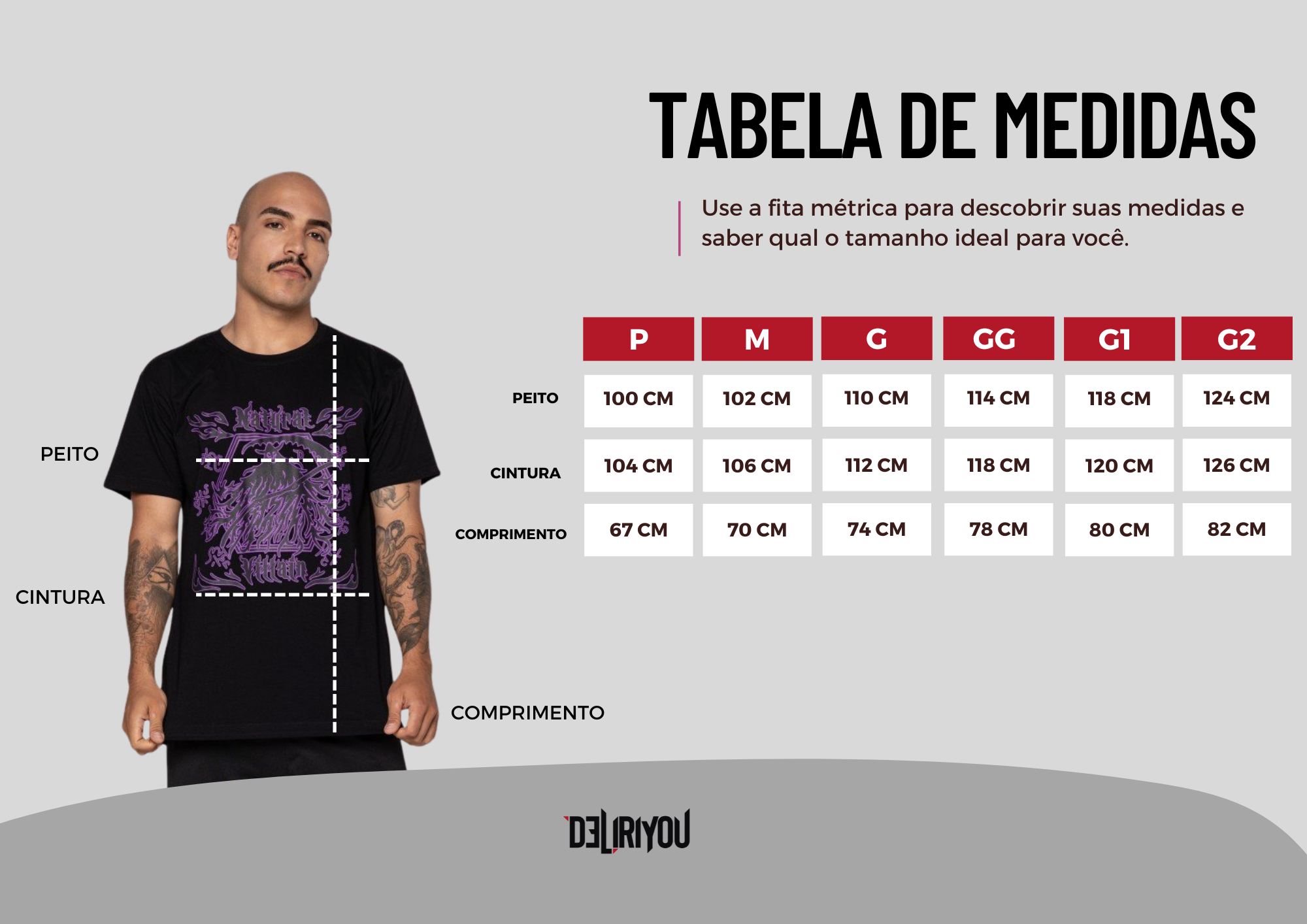 Tabela de medidas