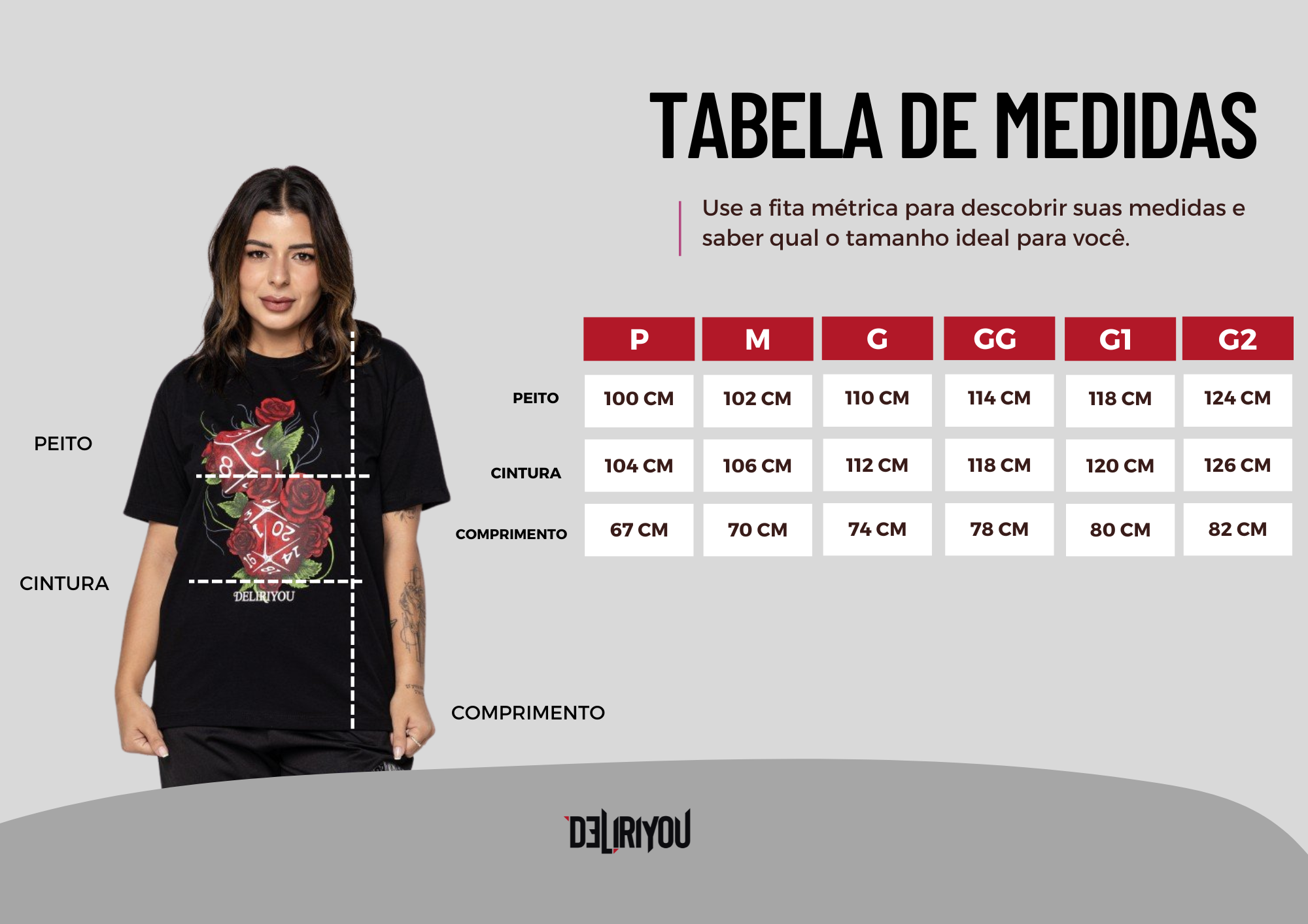 Tabela de medidas