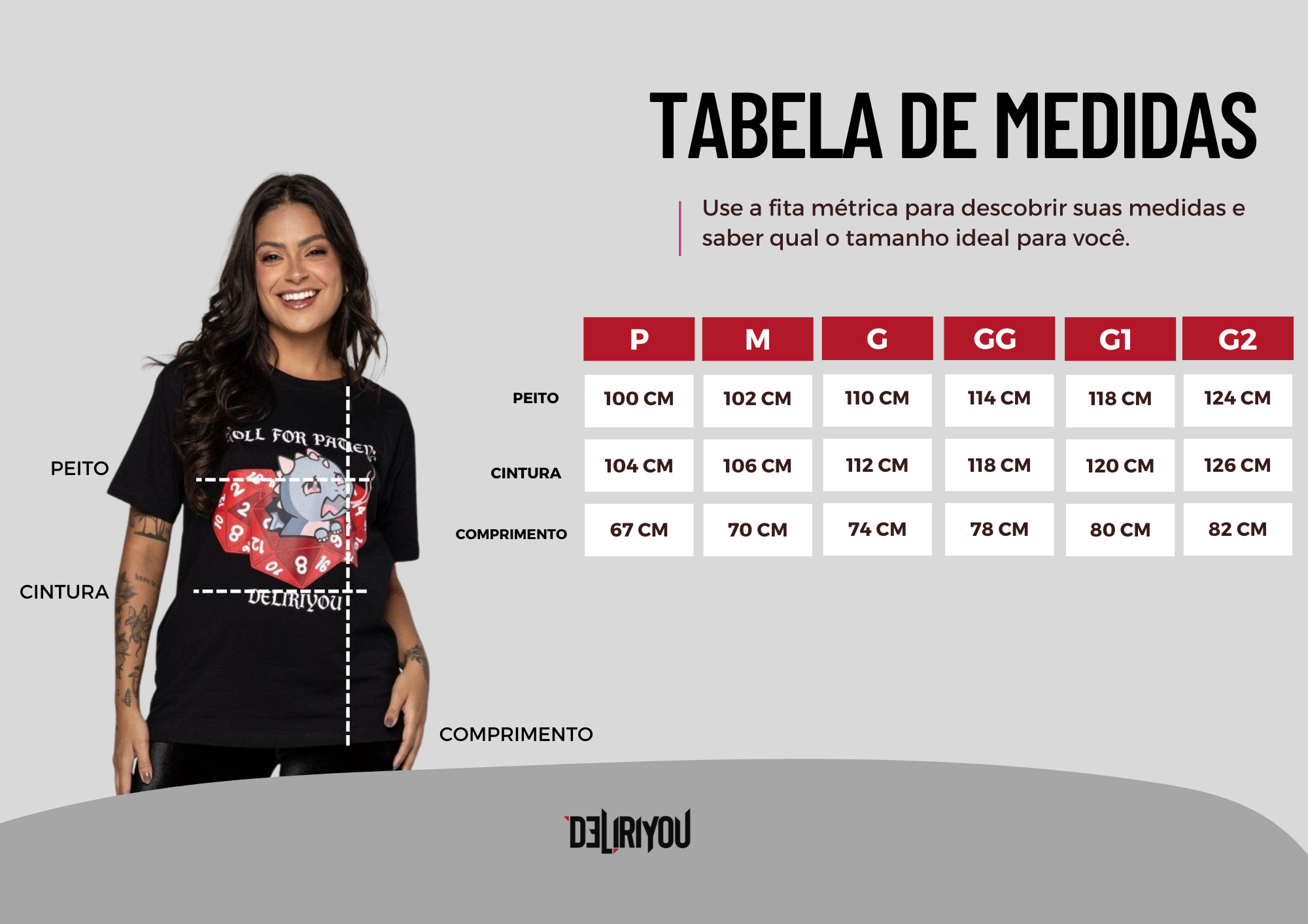 Tabela de medidas