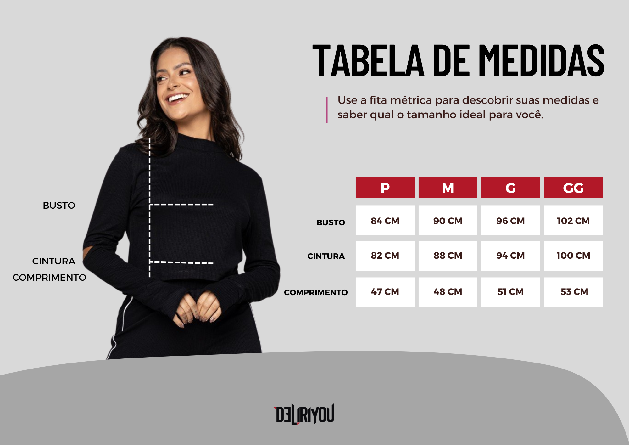 Tabela de medidas