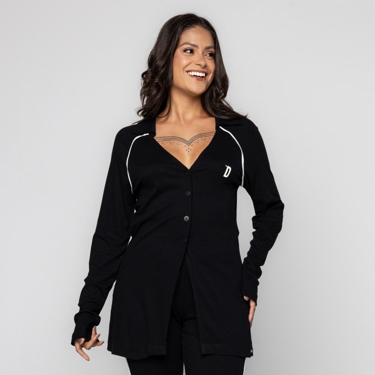 Cardigan Canelado Vivo Deliriyou