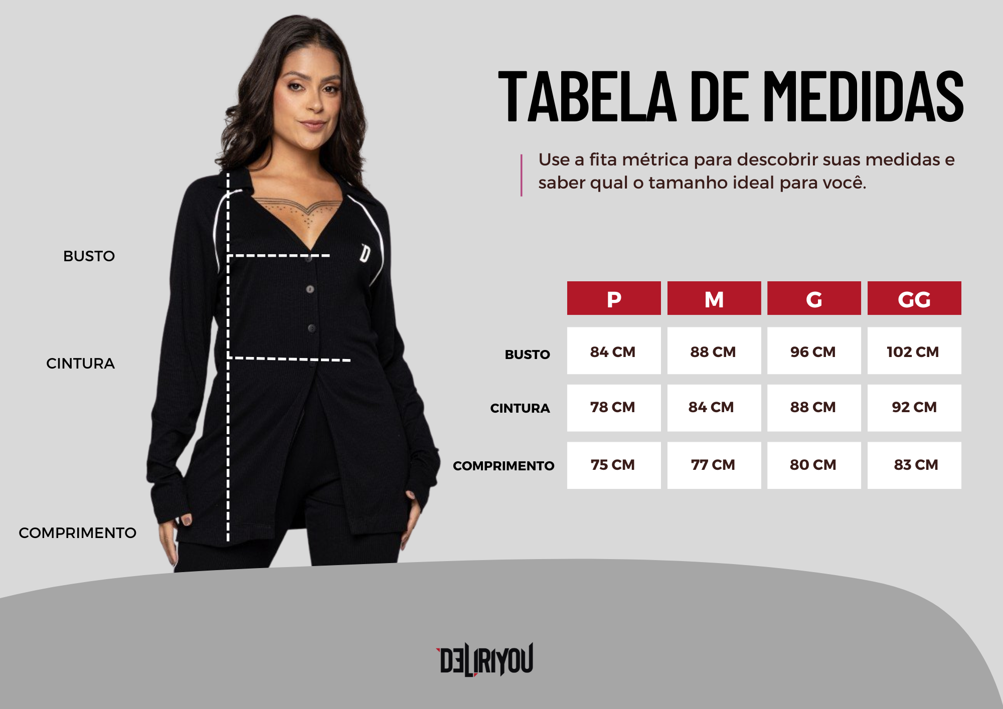 Tabela de medidas