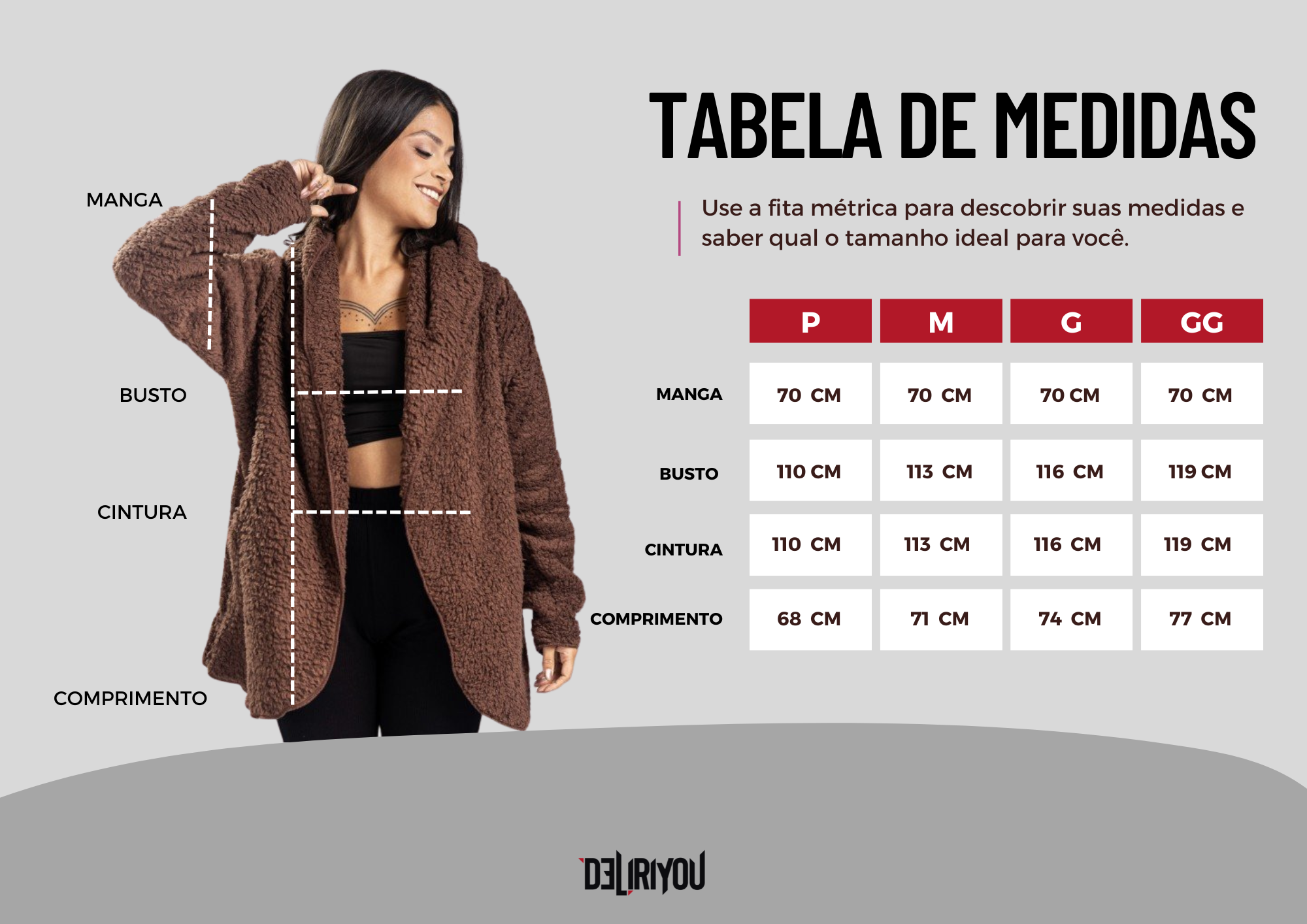 Tabela de medidas
