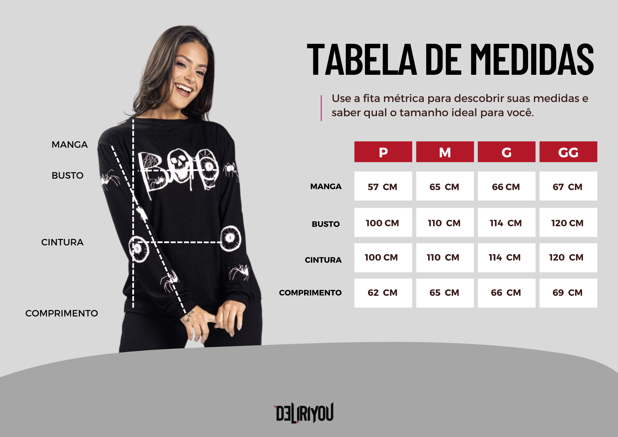 Tabela de medidas