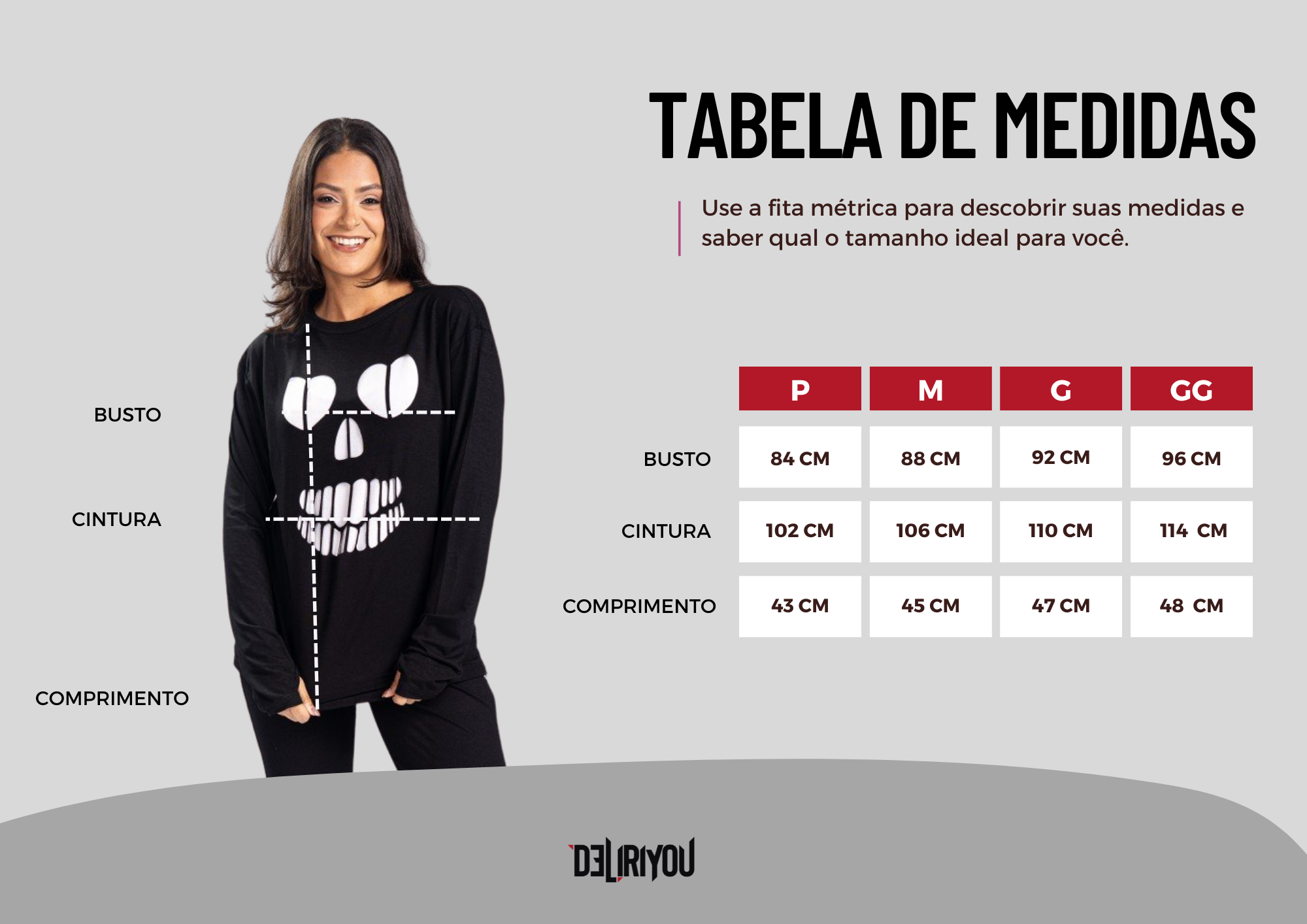 Tabela de medidas