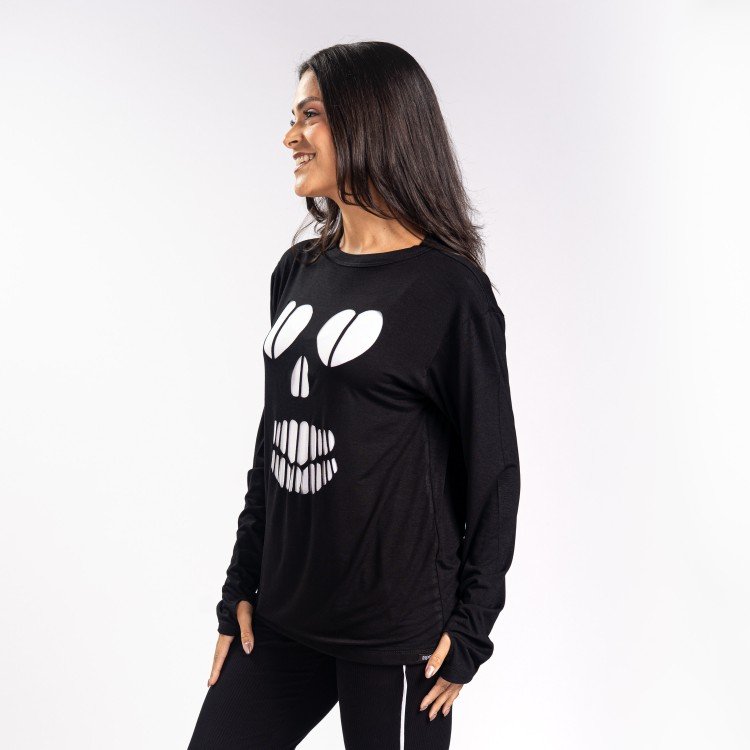 Blusa Skull Lover Recorte Laser