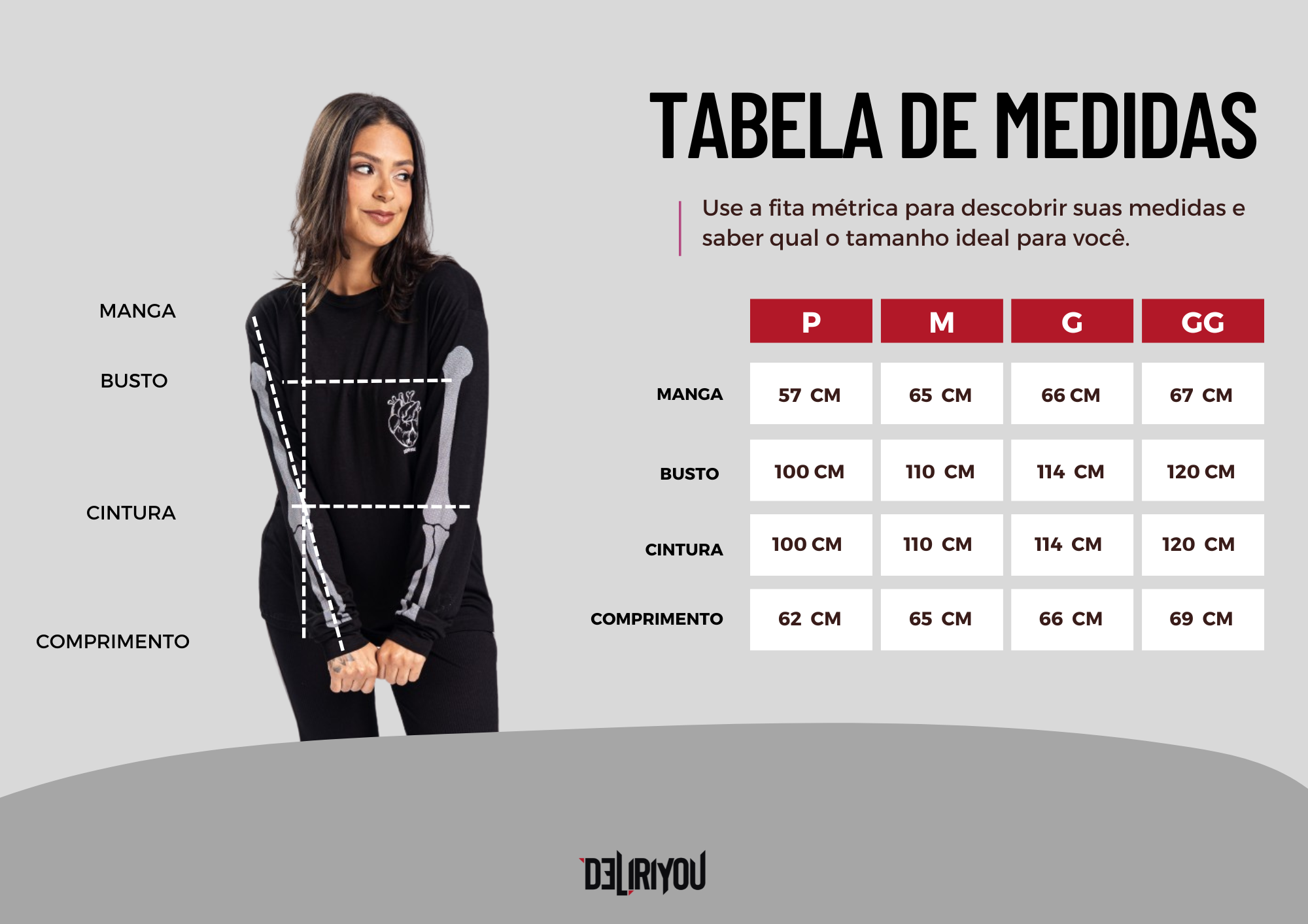 Tabela de medidas