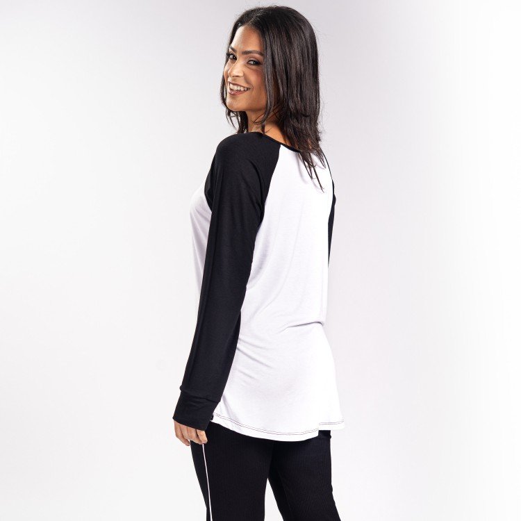 Blusa Manga Longa Raglan Rock Sign