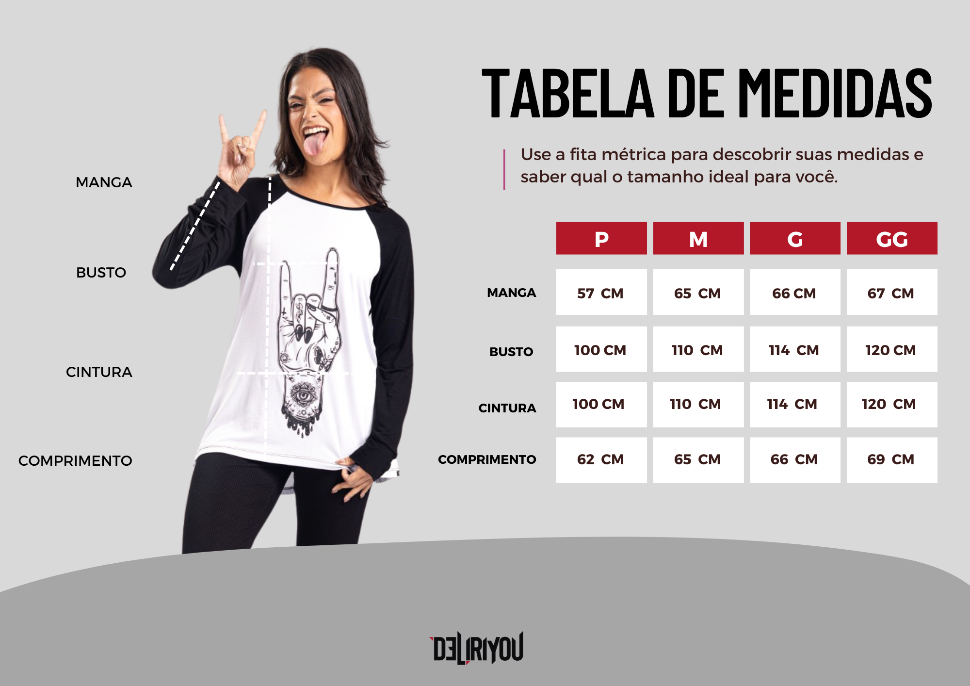 Tabela de medidas
