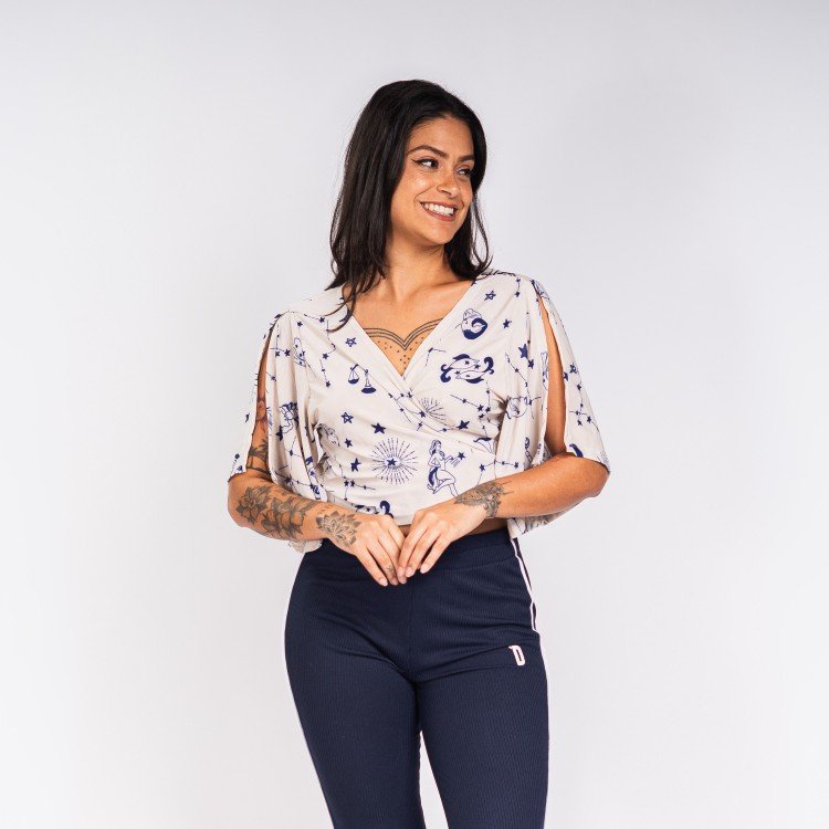 Blusa Zodíaco Transpassada