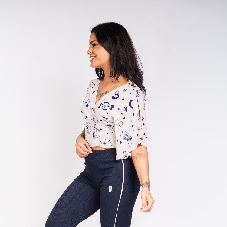 Blusa Zodíaco Transpassada