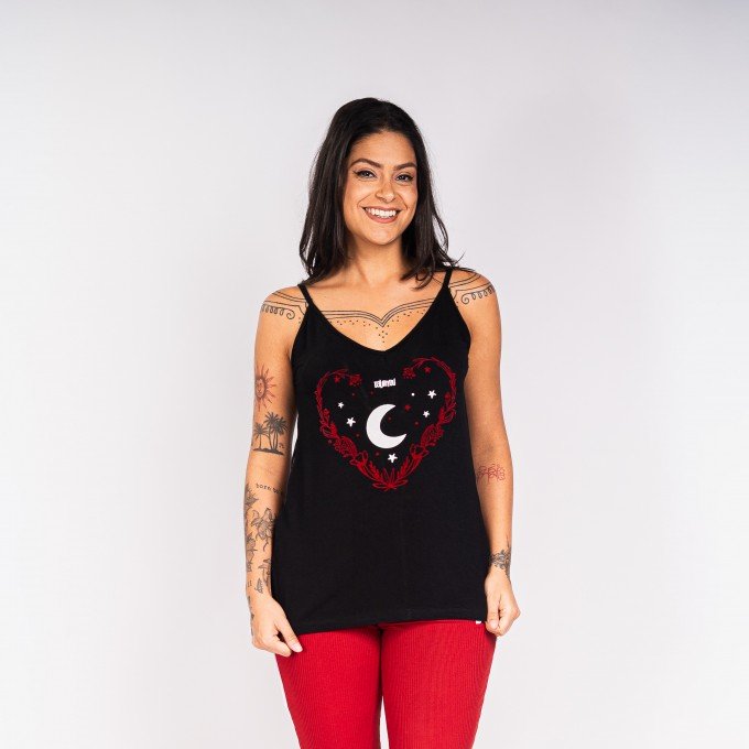 Blusa Coração Noturno
