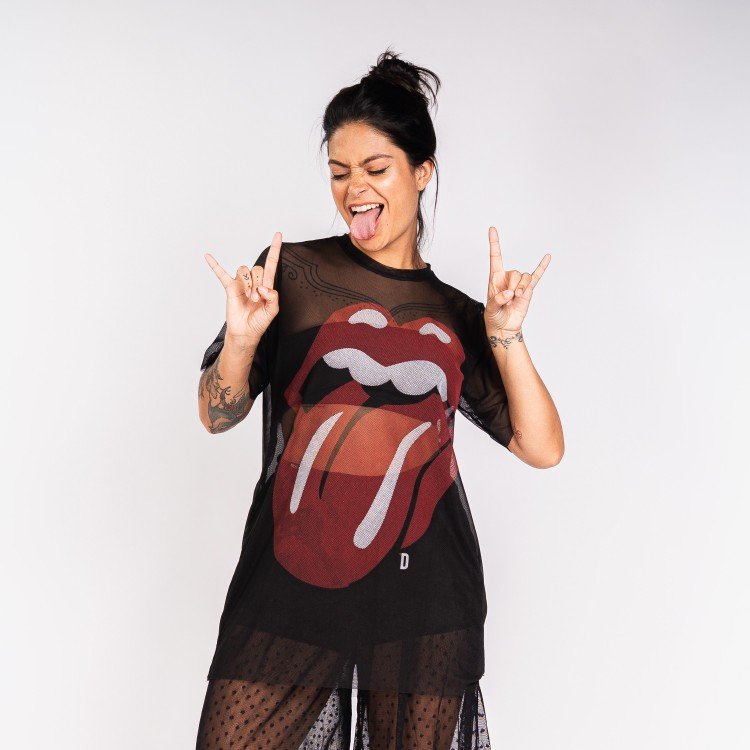 Blusa Tule Stones