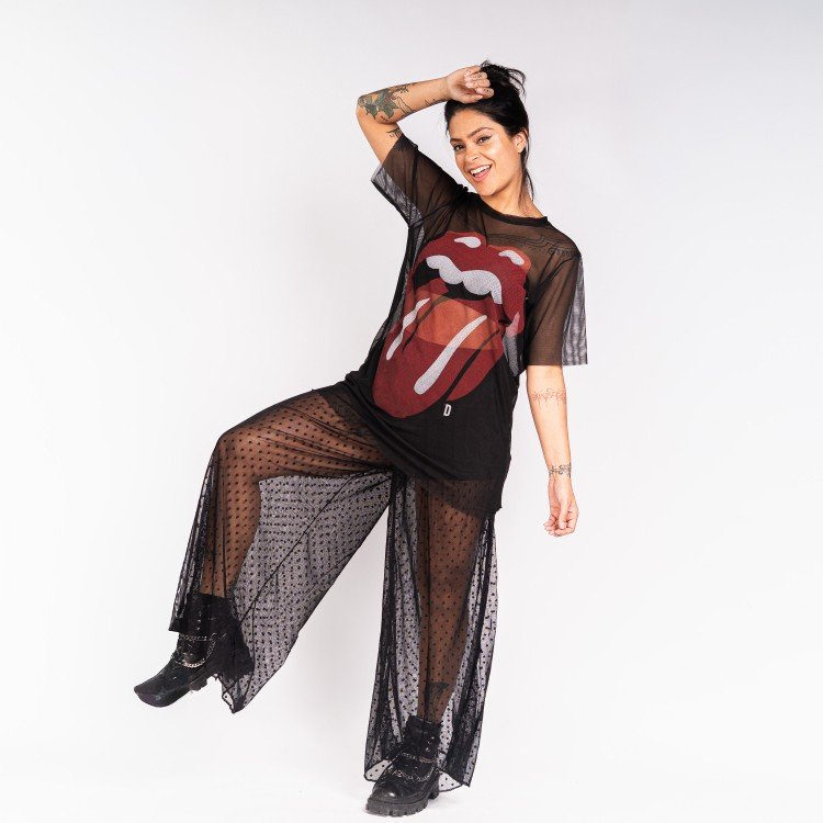 Blusa Tule Stones