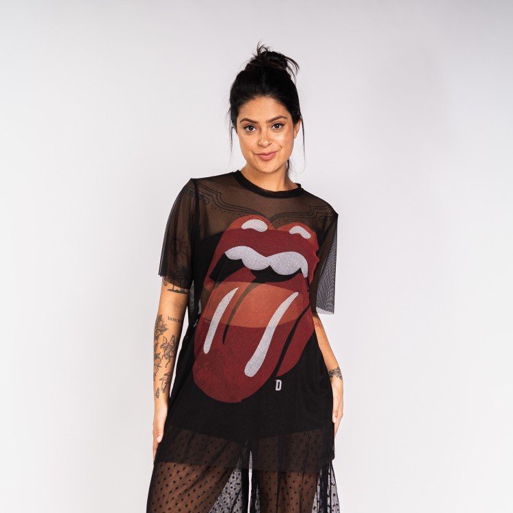 Blusa Tule Stones